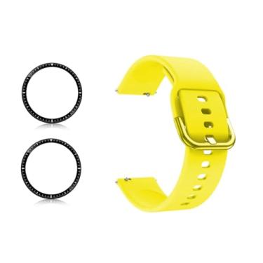Imagem de Kit Amazfit GTR 3/3 PRO / 2 / 2e (Pulseira) + (Película) Proteção Tela Smartwatch 3D (Yellow)