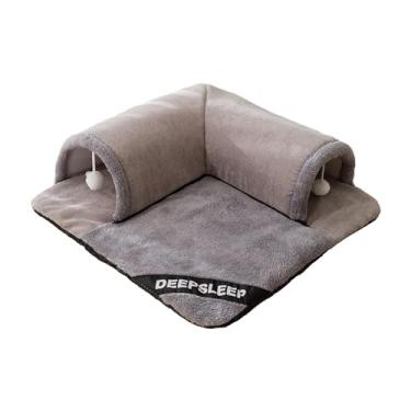 Imagem de Criativo Pet Gato Túnel Cama Centro de Jogo Portátil com Esteira Removível Brinquedo Interativo Esconderijo para Gatinho Interior Hamster Ao Ar Livre