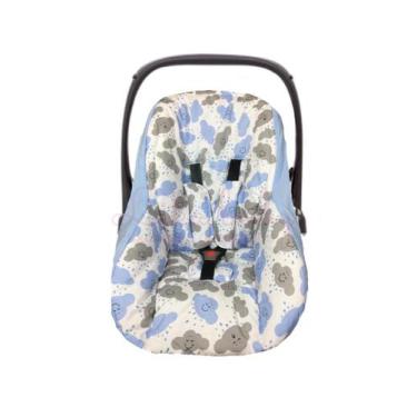 Imagem de Capa Para Bebê Conforto Modelo Universal Nuvem Azul - Lika Baby