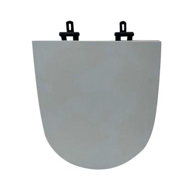 Imagem de Assento Sanitário Poliéster para Louça Link/carrara/belle Époque deca Super Luxo Cinza Fosco