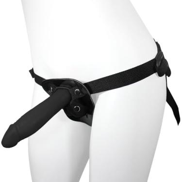 Imagem de Cinta Peniana Ajustável com Pênis Realístico Lover 18 x 4,5cm Preto