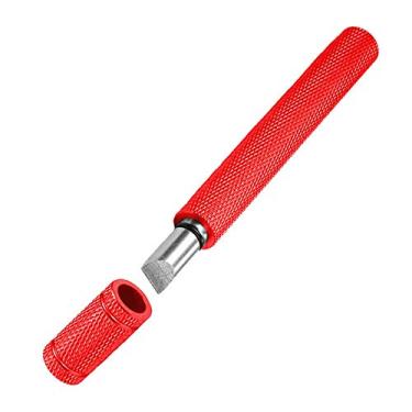 Imagem de Apontador de ranhuras Golf Club, limpador de golfe e ferramenta de apontador de ranhura de cunha de ferro com 6 cortadores de aço de tungstênio de carboneto, ferramenta de limpeza de reboque de clube de golfe com 6 pontas, acessório de golfe, Vermelho