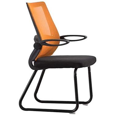 Imagem de Cadeira de escritório confortável de malha para jogos Chiar com corrimão rotativo cadeira de escritório ergonômica cadeira de escritório arco pé executivo cadeira de computador para dormitório estudo