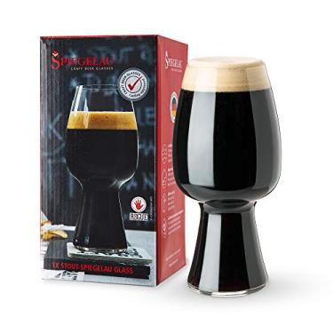 Imagem de Spiegelau Copo de cerveja artesanal Stout, conjunto de 1, cristal sem chumbo feito na Europa, copos de cerveja modernos, seguros para lava-louças, conjunto de presente de copo de cerveja de qualidade profissional, 595 g
