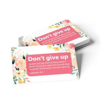 Imagem de Pass It On Scripture Cards, Encouragement, Gal 6:9 - Pacote com 25 cartas cristãs inspiradoras com incentivo às escrituras, cartas de versículo bíblico para devocional, estudo da Bíblia, memorização e