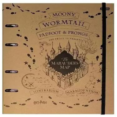 Imagem de CADERNO FICHARIO C/ELASTICO 80F HARRY POTTER 74435-77 JANDAIA