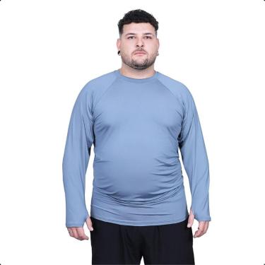 Imagem de Segunda Pele Térmica Masculina Plus Size Proteção Solar Uv-Masculino