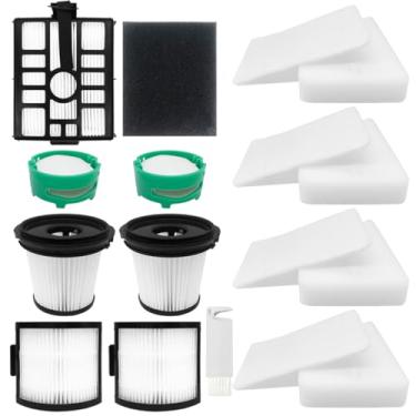 Imagem de Acessórios Vacuun para Shark IW3511/IW1111 Detect Pro Cordless Cleaner, 1 filtro HEPA, 1 kit de pré-filtro base, 4 filtros de espuma de base, 2 cartuchos de odor e 2 filtros HEPA internos.