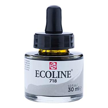 Imagem de Talens Japan Ecoline Líquido Aquarela Frasco 30 ml Cinza Quente 718 (11257181)