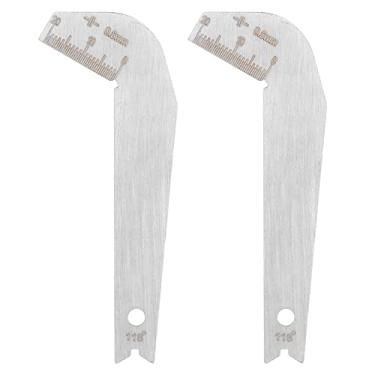 Imagem de Medidor de ângulo de brocas, 2 peças, ferramenta de medição de lâmina de metal de 118 graus, transferidor de broca de ângulo de moagem para inspeção de apontador