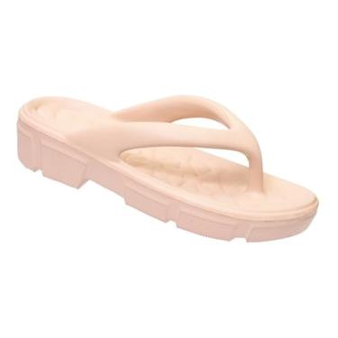 Imagem de Sandálias Ortopédicas Femininas Chinelo Dedo Nuvem Tratorado Calcanhar P/Esporão (Nude, BR, Adulto, Faixa Numérico, M, 37, 38)