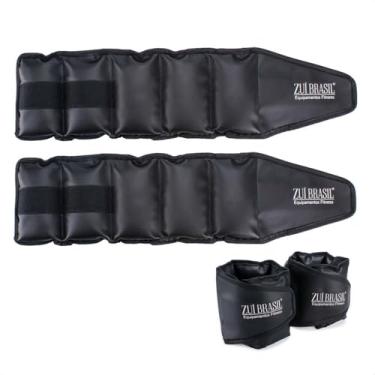 Imagem de Peso Musculação Kit Funcional Completo Caneleira 5kg O Par - Tornozeleira Academia, Caneleira Academia, Caneleira Musculação, Treino Pernas
