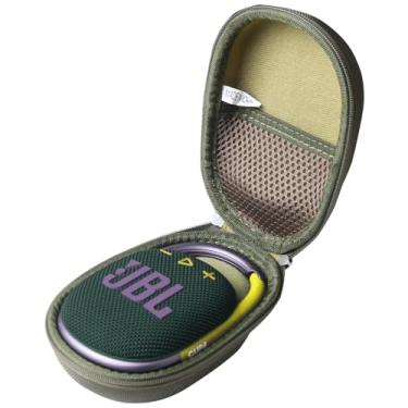 Imagem de Anleo Estojo rígido de viagem para JBL Clip 5 / Clip 4 - Mini alto-falante Bluetooth portátil (verde militar)
