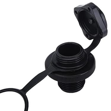 Imagem de WGFOIP Válvula Boston, válvula de inflação Oneway, válvula de ar inflável ABS para bote de borracha inflável barco de piscina com tampa de válvula