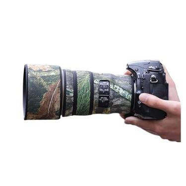 Imagem de CHASING BIRDS Capa protetora de lente impermeável camuflada para Nikon AF-S 300 mm F/4E PF ED VR capa protetora de lente à prova de chuva (camuflagem de folha verde, com TC 2.0X (TC-20E II))