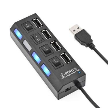Imagem de Hub Usb 2.0 4 Portas Computador Extensor Usb - KINGLEEN