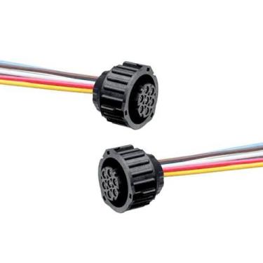 Imagem de 2 Chicote Conector Universal Lanterna Sc Mercedes Volvo - GLOBAL