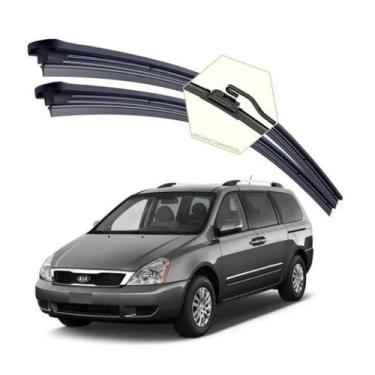 Imagem de Par Palhetas Limpador De Parabrisa Dianteiro Para Kia Carnival G3 2007
