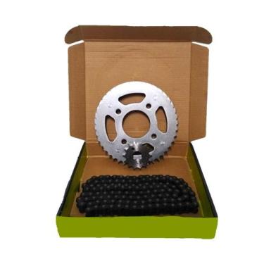 Imagem de Kit relação transmissão cg 125 2014 em diante aço 1045 0442 - ZMT