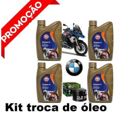 Imagem de Kit Troca Óleo Gulf 5w40 100% Sintético Premium Bmw R1200gs
