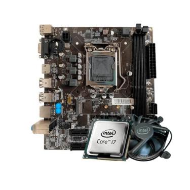 Imagem de Kit Processador i7 3770 + Placa Mãe H61 DDR3 HDMI VGA USB + Cooler - A