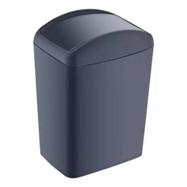 Imagem de Lixeira Basculante Slim 40 Litros Cinza - Mood