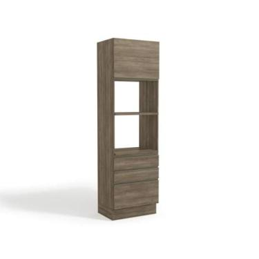 Imagem de Módulo Cozinha Kappesberg Maxxi Paneleiro G750 1 Porta e 3 Gavetas Nog