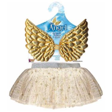 Imagem de Kit Anjo Infantil Com Asa e Saia - Abrakadabra, Unica, U