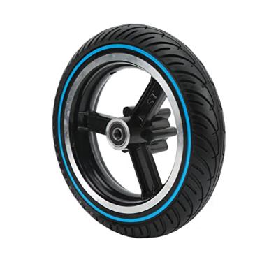 Imagem de VGEBY Peças de substituição de pneu dianteiro de 20 cm Honeycomb Cubo de roda dianteira scooter elétrico para scooter Kugoo M4 (azul)