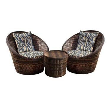 Imagem de Conjunto de Poltronas Fibra Sintética Buenos Aires - 2 Poltronas + 1 M