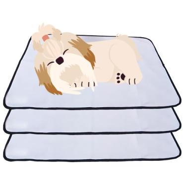 Imagem de 3 Tapetinhos Macios para Dormir Pet Antipulgas 200 Lavagens 100x70 Bra