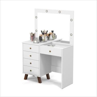 Imagem de Penteadeira Camarim Mel Branco - Patrimar Móveis, Branco