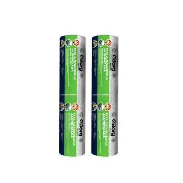 Imagem de Kit 2 Fita Asfáltica Aluminizada Adesiva Reparos Multiúso 45cm x 10m -