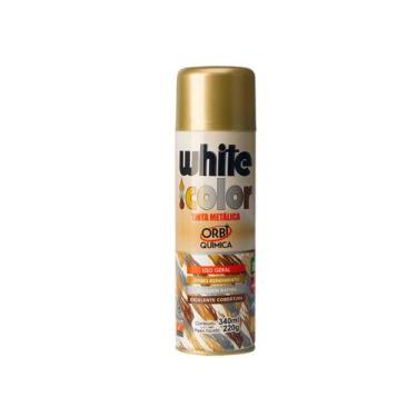 Imagem de Tinta spray dourado white color 340ml uso geral - ORBI, Tinta Spray Ou