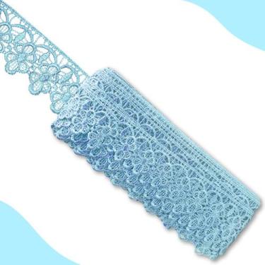 Imagem de Renda Guipír - Rolo Com 13.7 Metros - Azul Bebe - Nº: 177- Chl-592 Nyb