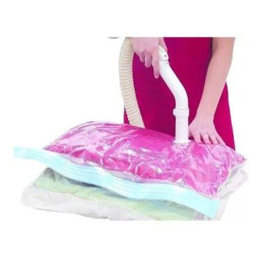 Imagem de 10 Saco A Vacuo Organizador Cama Edredom Cobertor 70x110 Cm - Clink