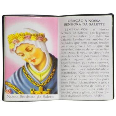 Imagem de Livro de Oração Nossa Senhora Salete Resina Porta Caneta 15cm - Zona L
