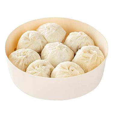 Imagem de Recipientes para Alimentos Compostáveis de 473 ml, 100 Caixas Bento de Madeira Redonda – Resistente a Graxas, Pequenas, Potenciômetros de Madeira Descartáveis Naturais, Descartáveis Descartáveis para Aperitivos ou Entradas – Restaurantes