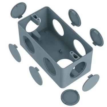 Imagem de Condulete pvc cinza 1 07 entradas inpol, CINZA