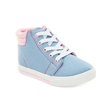 Imagem de Simple Joys by Carter's Tênis Cora de cano alto para meninas e crianças pequenas, Azul-celeste, 9 Toddler
