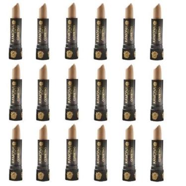 Imagem de Kit 18 Corretivo Bastão Cor 01 Claro 3,8gr - Ramona Make Up