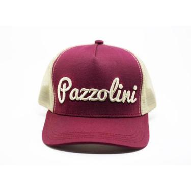 Imagem de Boné pazzolini vinho com tela bege