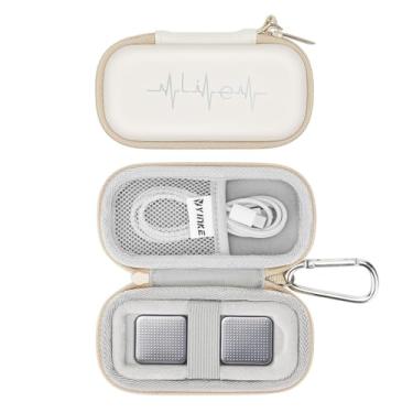 Imagem de Capa para monitor cardíaco móvel AliveCor Kardia ECG/ECG sem fio de 6 derivações, capa protetora de viagem bolsa de armazenamento (branca)