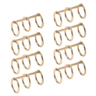 Imagem de Anéis de Encadernação de Metal Com 3 Anéis Akozon - Clipes de Encadernação de Folhas Soltas - Anel Perfurador de 3 Furos para Encadernação de Papel - Círculos de Encadernação de