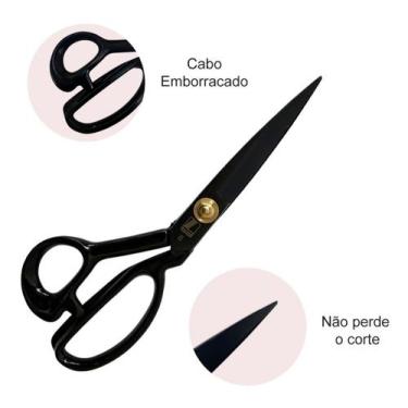 Imagem de Tesoura De Titânio Alfaiate 8 Polegadas Para Corte E Costura Profissio