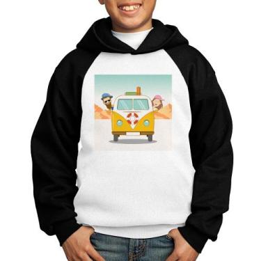 Imagem de Moletom Infantil Road Trip - Foca na Moda, Branco, Preto, 2