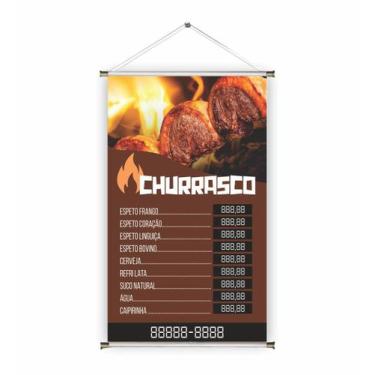 Imagem de Banner pronto Assado REF 014  medida 45x70 cm (arte Pronta)