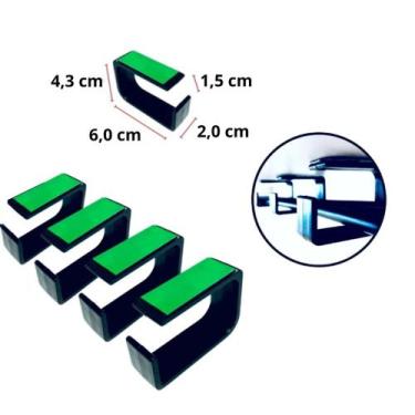 Imagem de Kit Passa fio organizador de cabos  para esconder embaixo da mesa  4 u