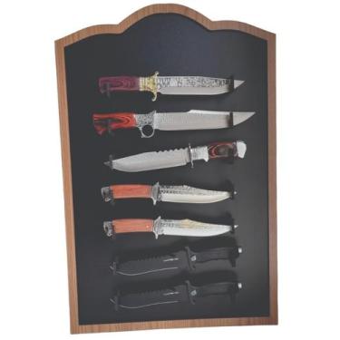 Imagem de Expositor Display De Facas Mdf 7 Facas Preto - BMIL VARIEDADES