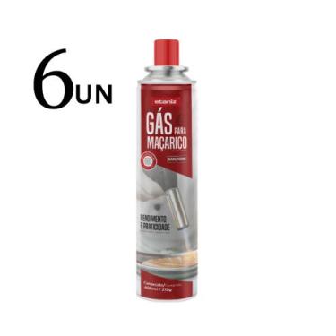Imagem de 6 Refil Cartucho Gás Maçarico 400mL/215g - Etaniz